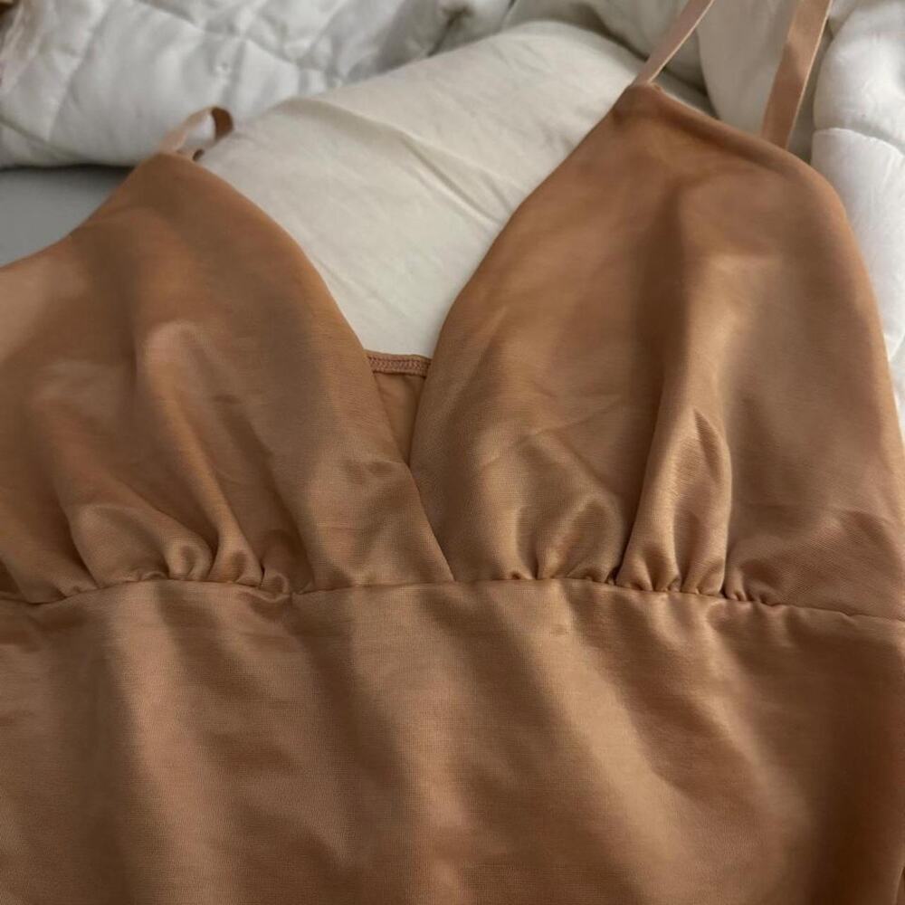 NWT SKIMS Barely There Brief Bodysuit Clay XL Shapewear